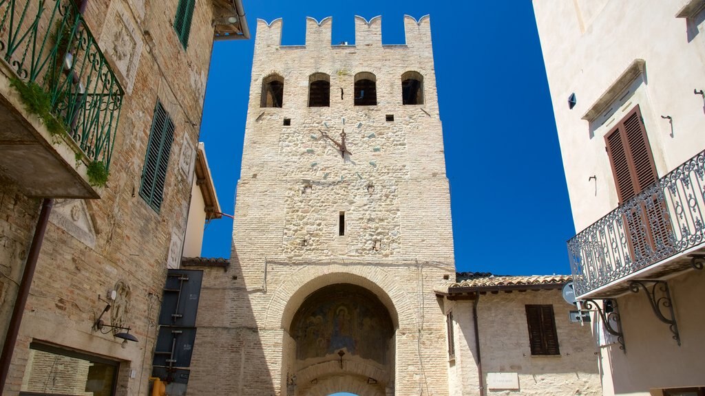 Montefalco caracterizando arquitetura de patrimônio