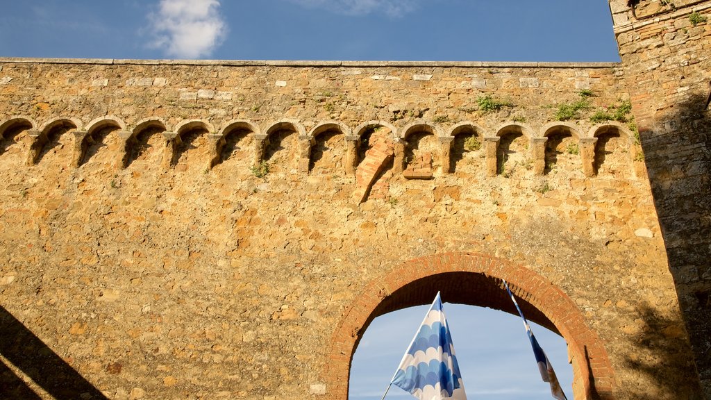 San Quirico d\'Orcia que inclui arquitetura de patrimônio