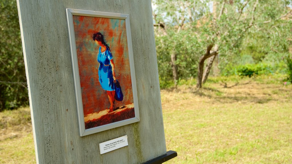 Monticchiello showing outdoor art