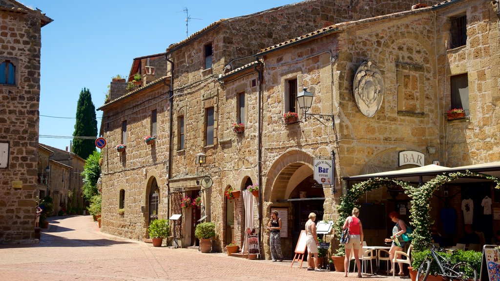 Sovana mostrando una pequeña ciudad o pueblo