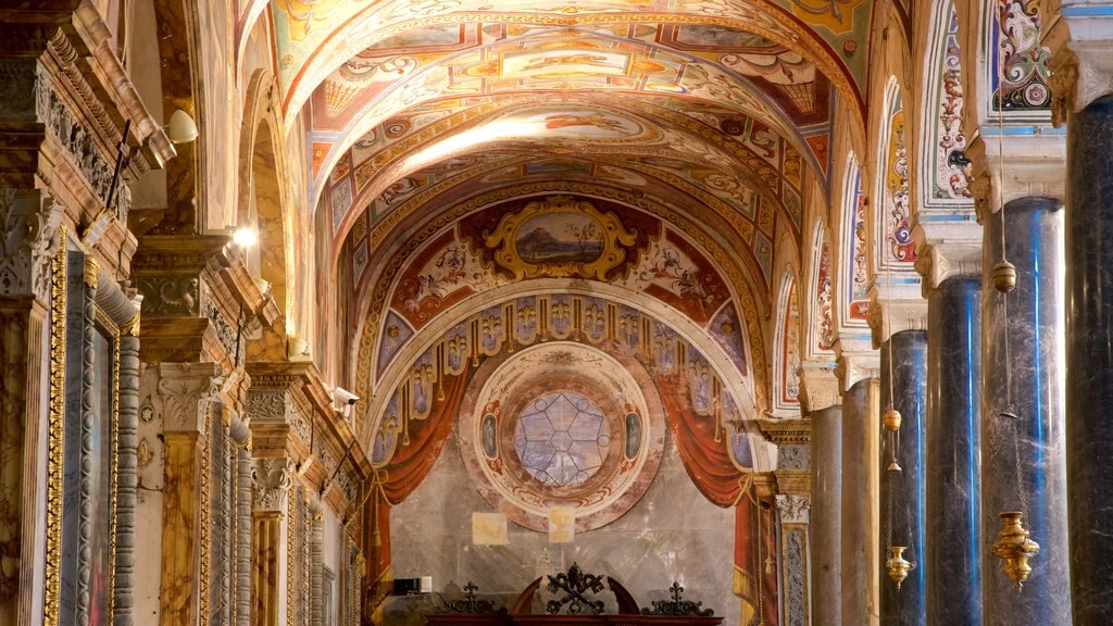 Basilica San Pietro which includes religious elements, art and interior views