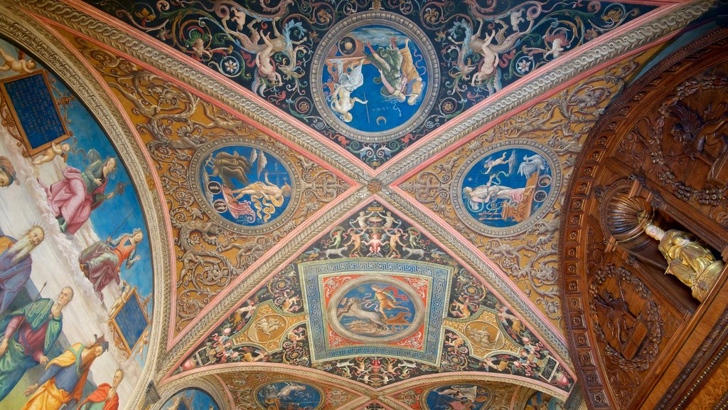 Perugia que incluye arte, aspectos religiosos y vistas interiores