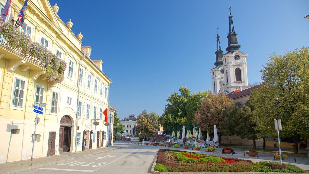 Sremski Karlovci som viser historisk arkitektur og by