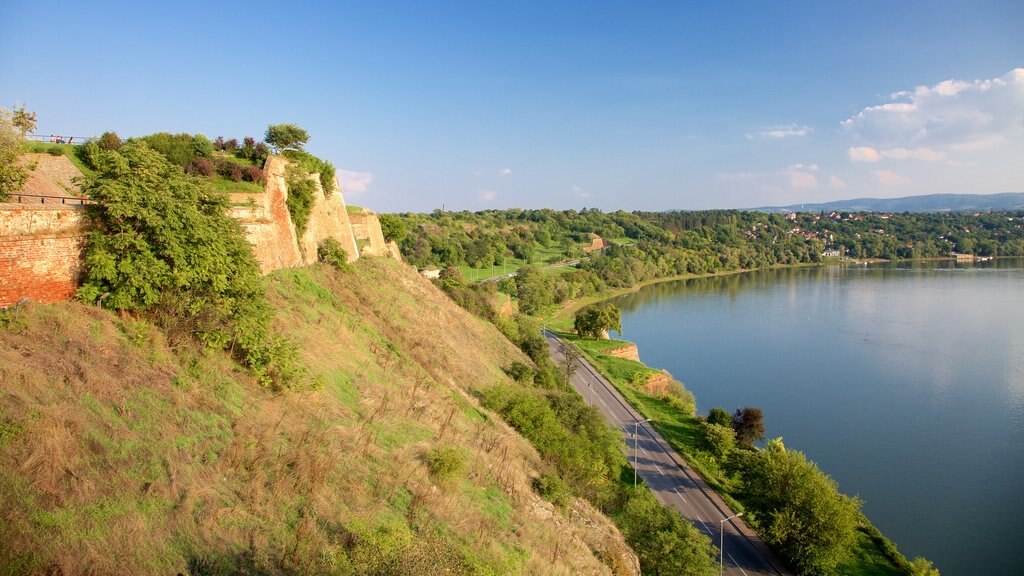 Petrovaradin Fortress featuring château or palace and a river or creek