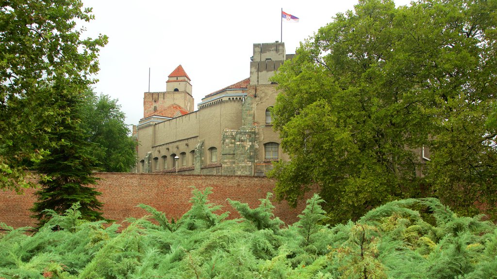 Kalemegdan Park showing a castle and a garden