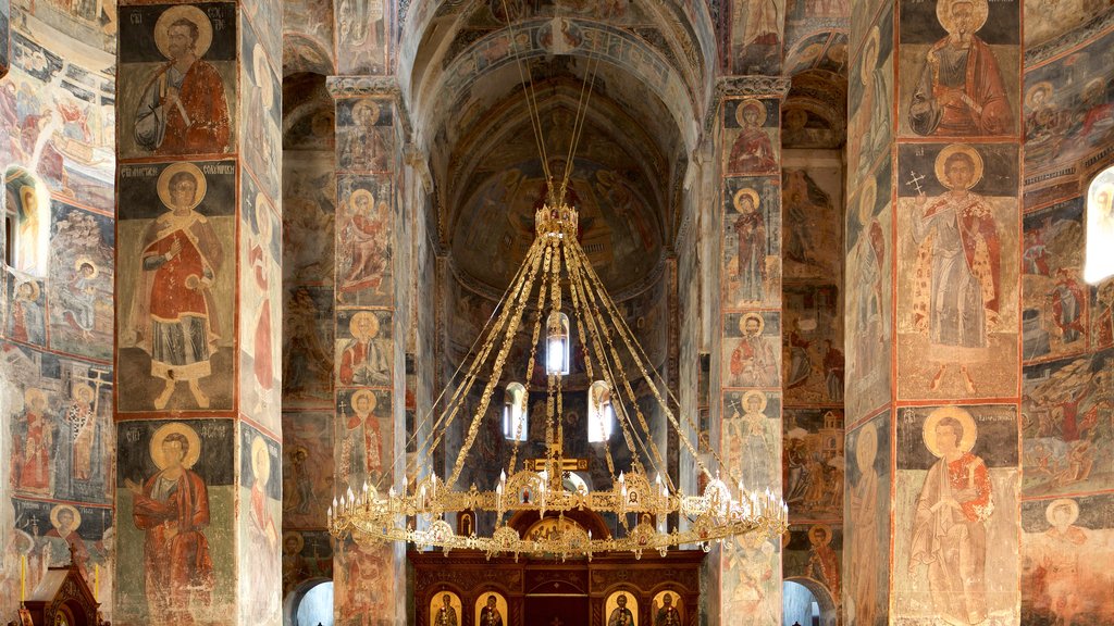 Fruska Gora National Park showing religious elements and interior views