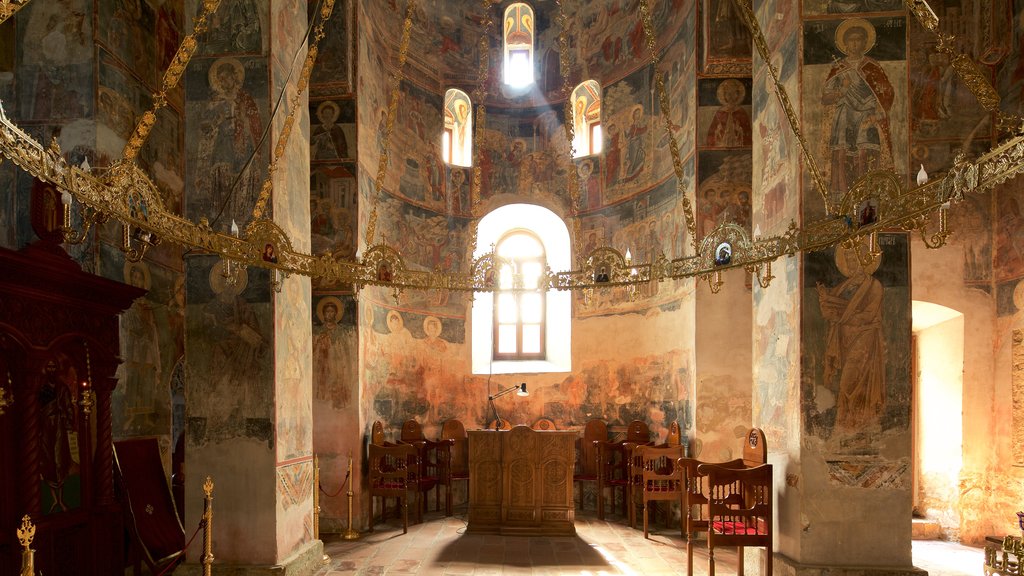 Parque Nacional de Fruska Gora que incluye vistas interiores y aspectos religiosos