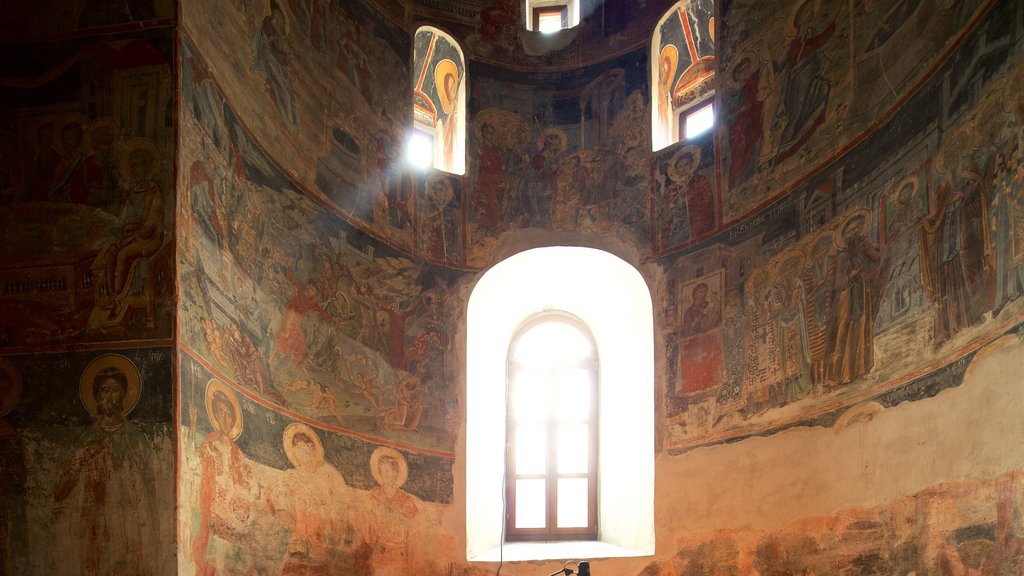 Parque Nacional de Fruska Gora mostrando elementos religiosos y vista interna