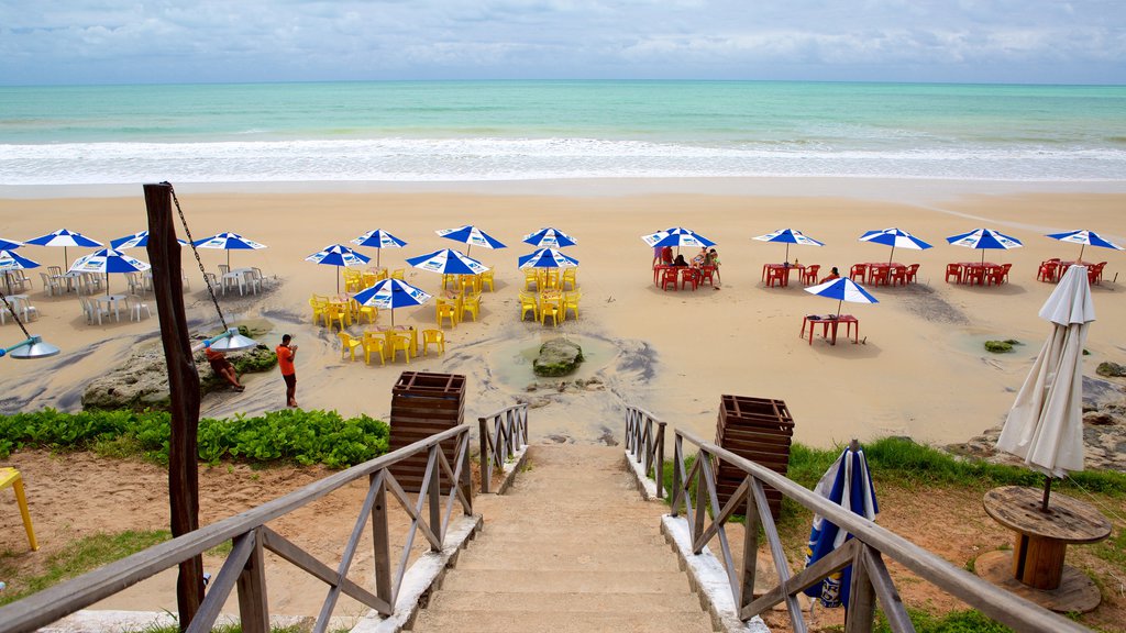 Cotovelo Beach which includes a beach and general coastal views