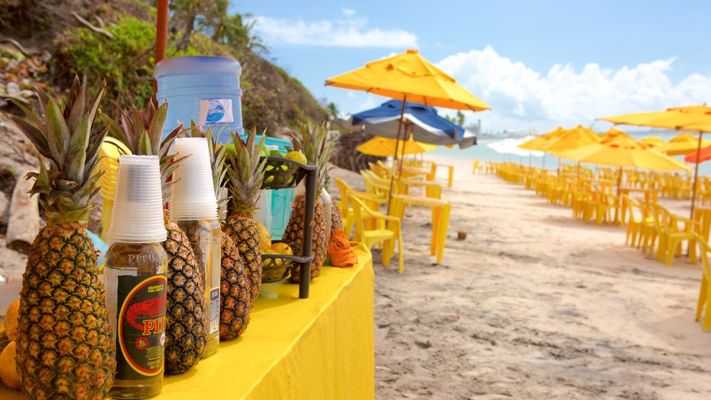 Ipojuca ofreciendo una playa, bebidas o tragos y vista general a la costa