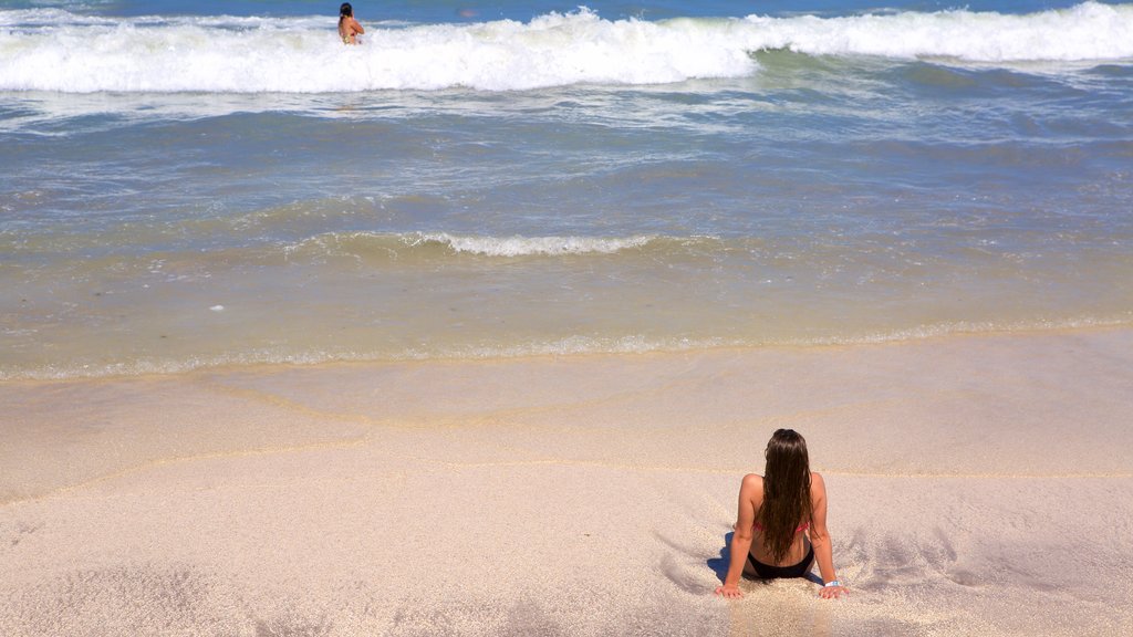 Maceió que incluye una playa, surf y vistas generales de la costa