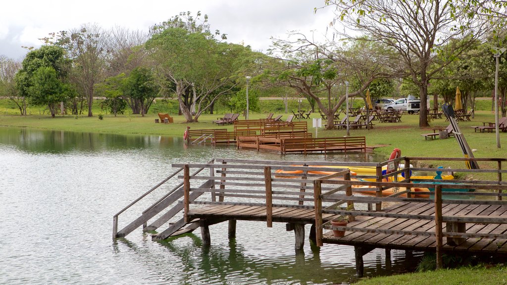 Formosa River Ecological Park which includes a lake or waterhole and a garden