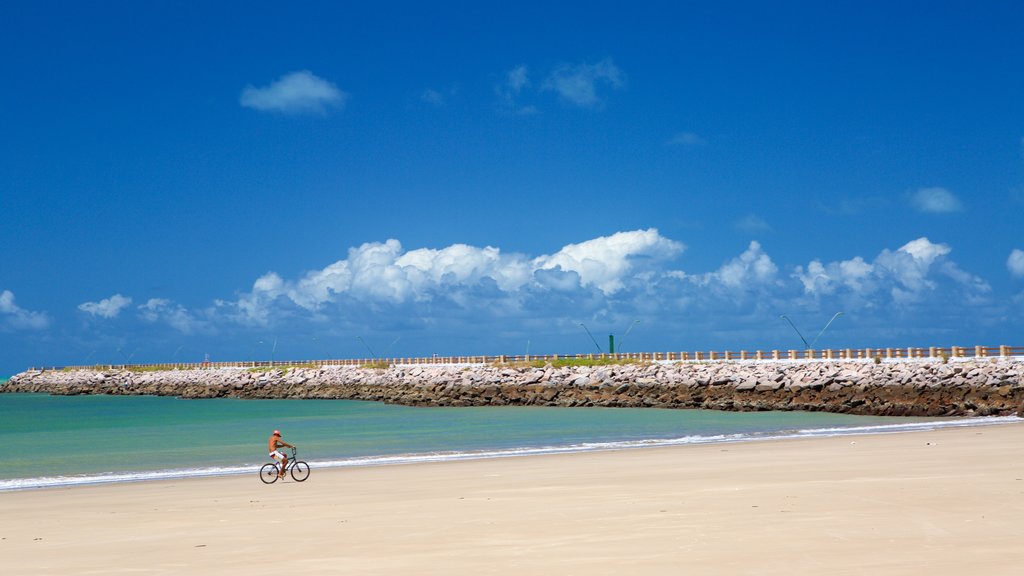 Redinha Beach showing cycling, a beach and general coastal views