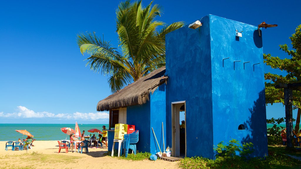 Praia de Taperapuã caracterizando paisagens litorâneas