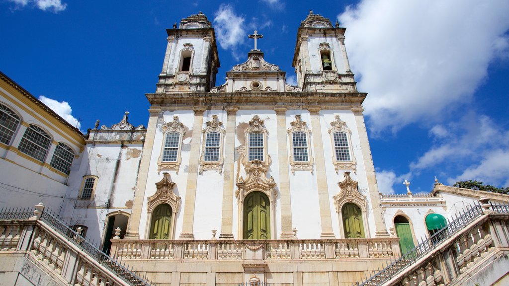 Sao Francisco Church and Convent of Salvador featuring heritage elements, a church or cathedral and religious elements