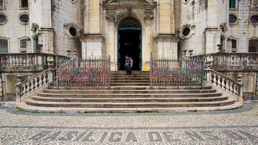 Nossa Senhora de Conceicao da Praia Church which includes a church or cathedral and religious elements