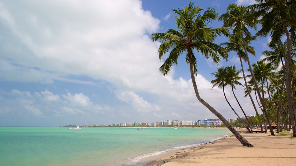 Ponta Verde Beach showing general coastal views, tropical scenes and a beach