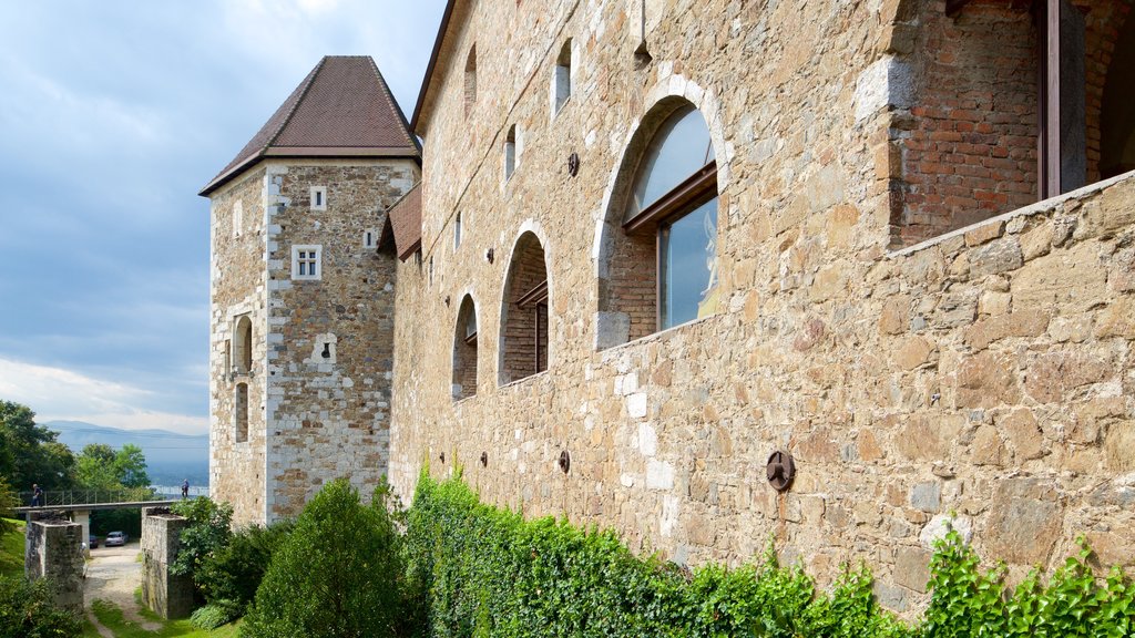 Ljubljana Castle showing heritage architecture