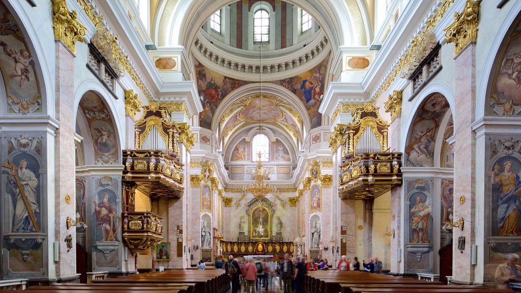 St. Nicholas Cathedral which includes religious aspects, interior views and a church or cathedral