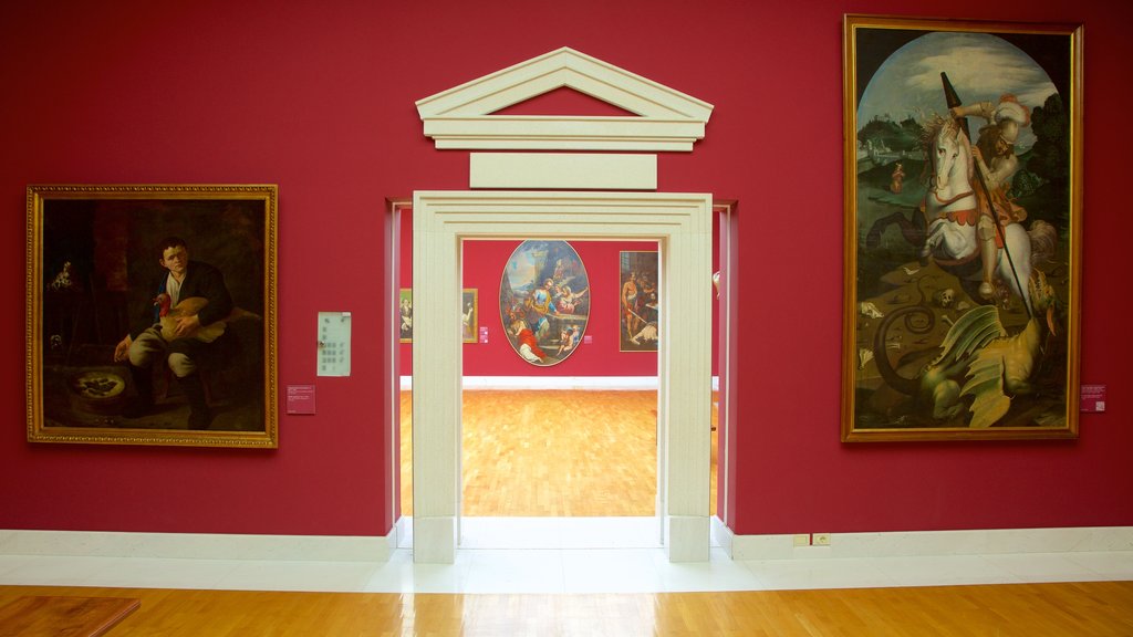 National Gallery of Slovenia showing interior views