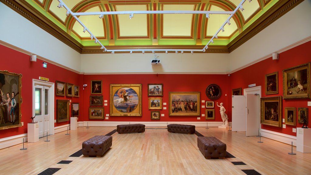 New Walk Museum showing art and interior views