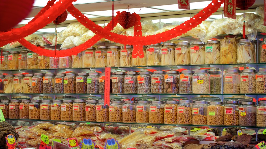 Chinatown mettant en vedette marchés, magasinage et nourriture