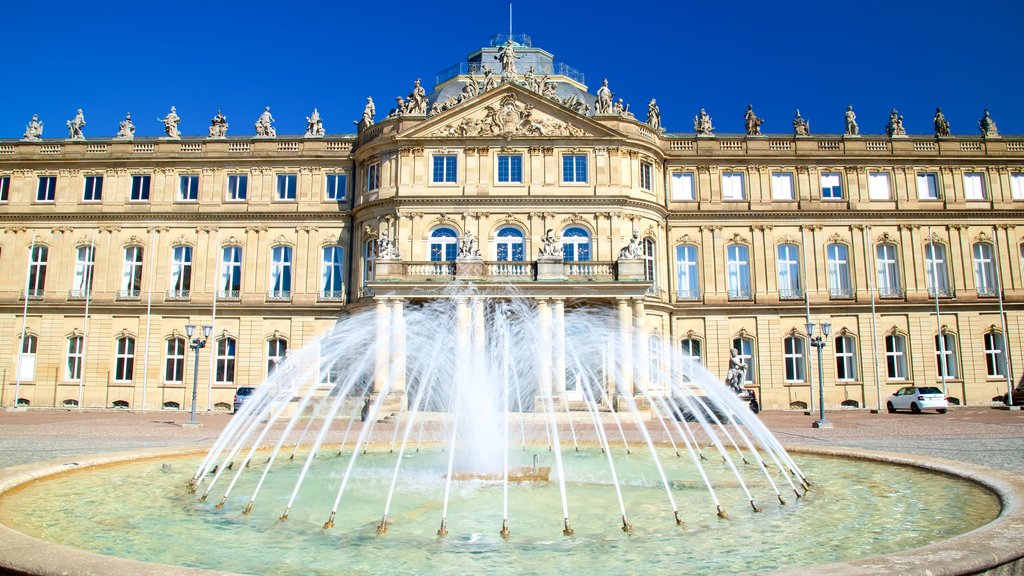 New Castle featuring a square or plaza and a fountain