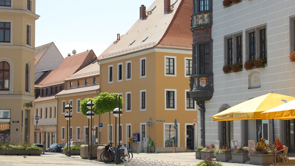 Torgau which includes street scenes