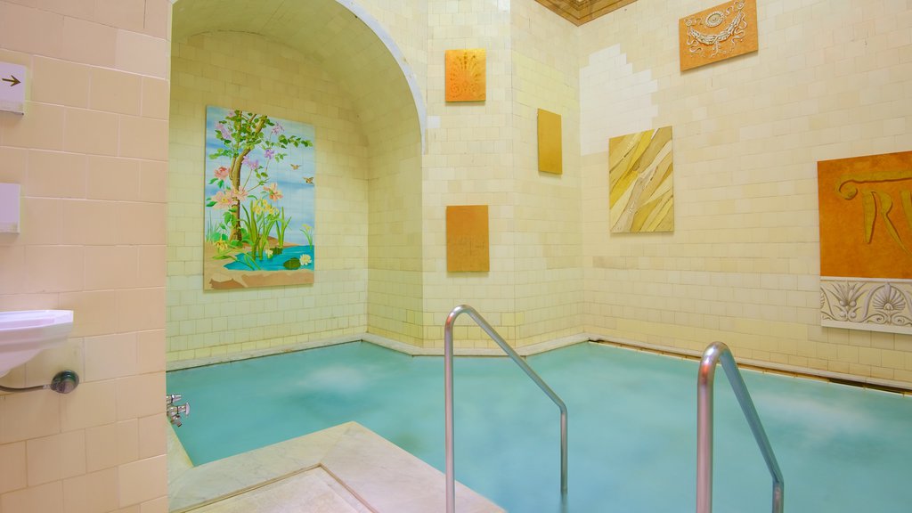 Caracalla Spa featuring art and a pool