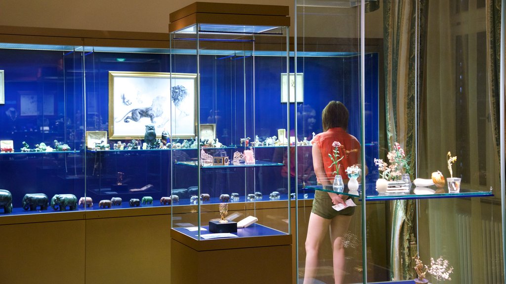 Faberge Museum showing interior views