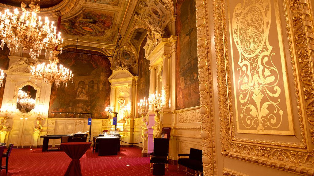 Casino Baden-Baden showing a casino, interior views and a luxury hotel or resort