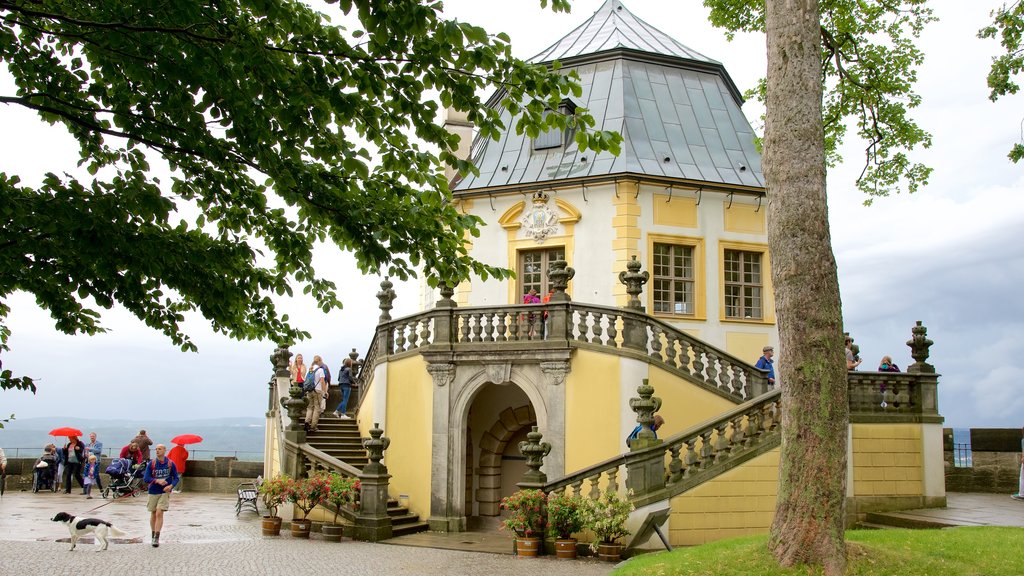 Koenigstein Fortress featuring street scenes