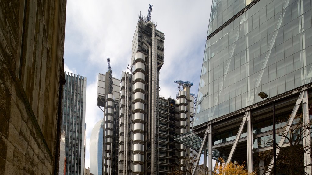 Londen bevat moderne architectuur en een wolkenkrabber