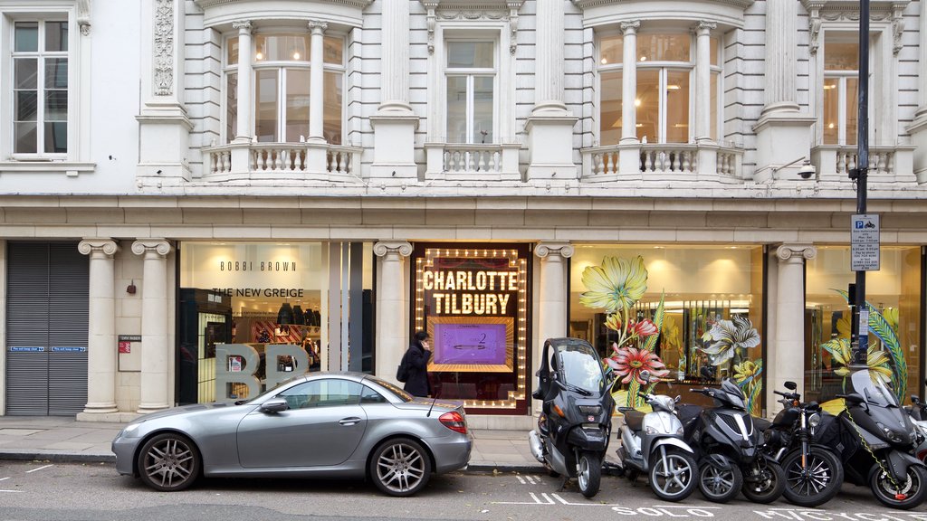 London showing signage, street scenes and heritage architecture