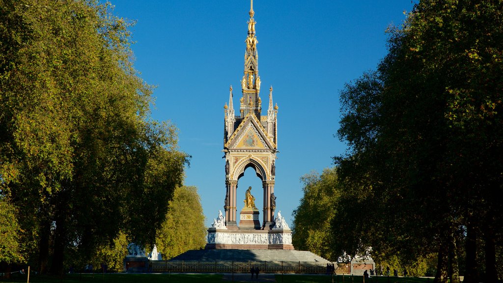 Albert Memorial mostrando um parque