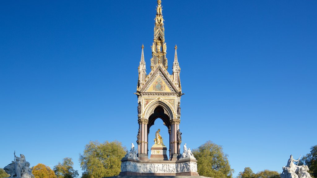 Albert Memorial que inclui uma estátua ou escultura