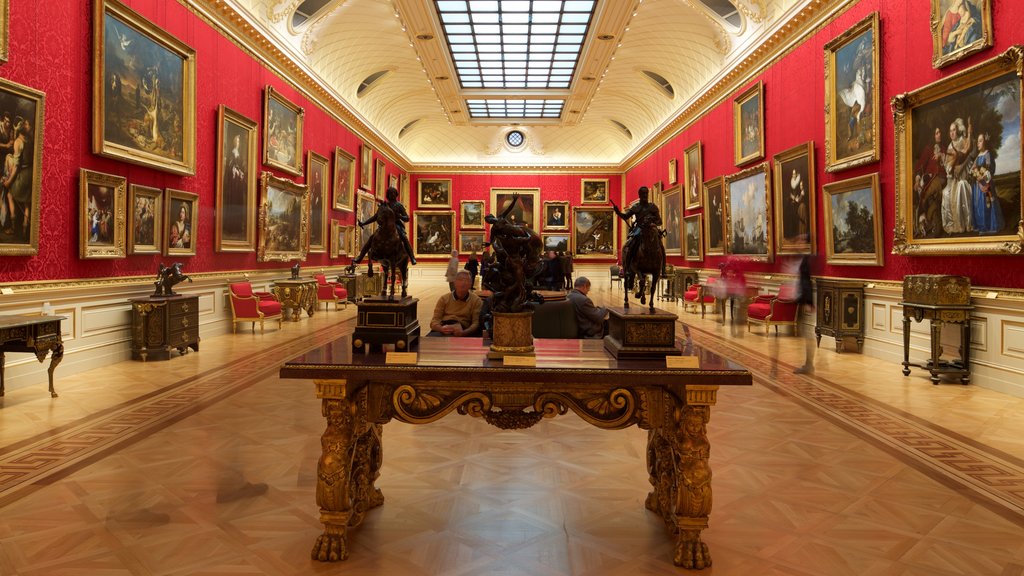 Wallace Collection which includes interior views and art