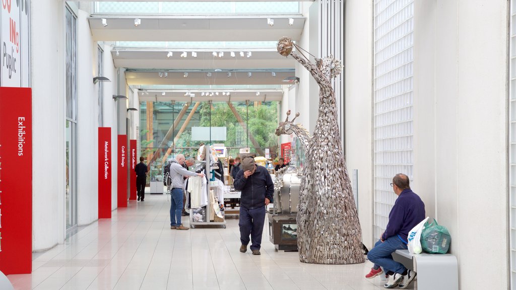 Millennium Gallery featuring interior views and art