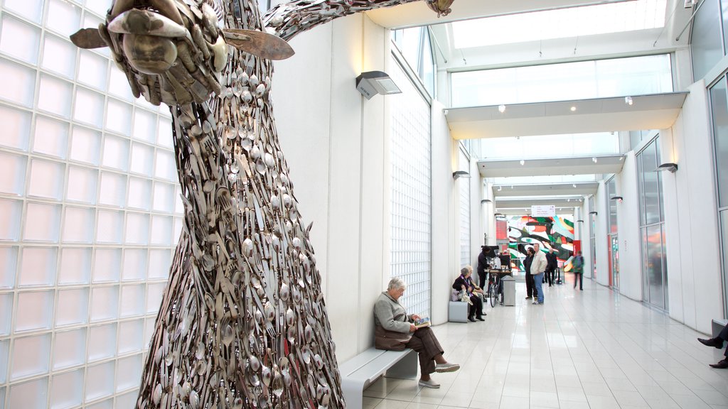 Millennium Gallery showing interior views and art