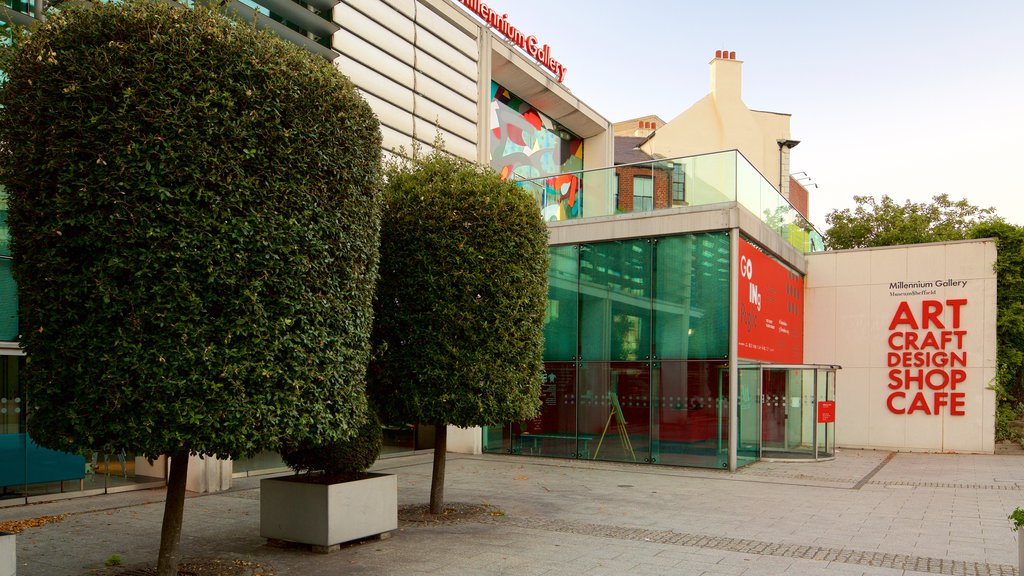 Millennium Gallery which includes signage