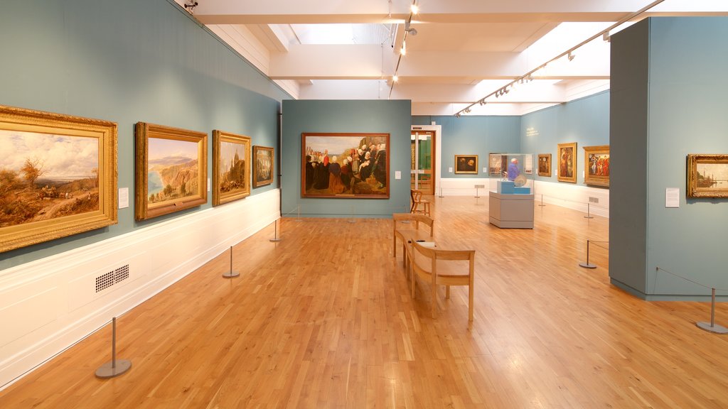 Graves Art Gallery showing art and interior views