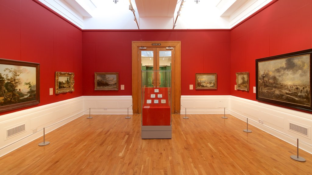 Graves Art Gallery which includes interior views and art