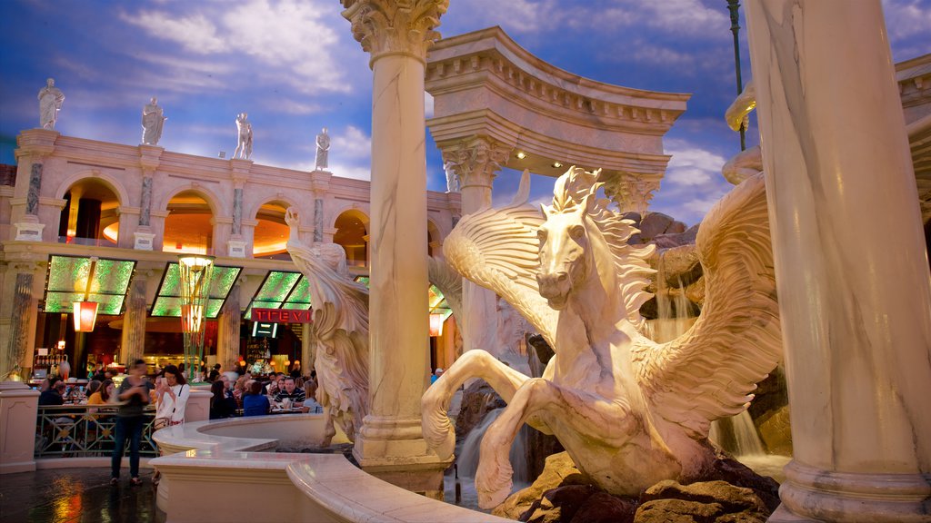 Las Vegas which includes a statue or sculpture, shopping and interior views