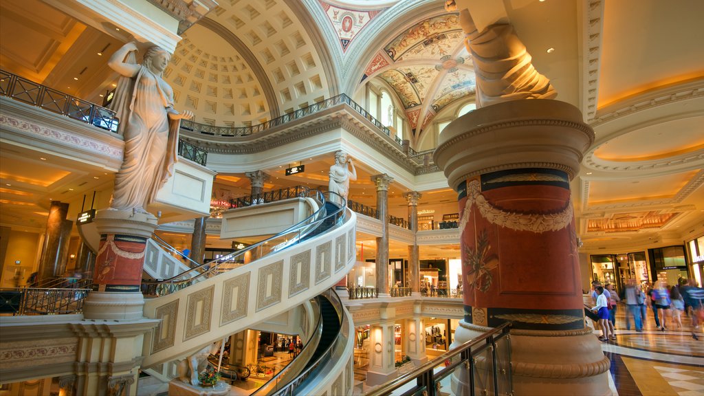 Las Vegas featuring shopping and interior views