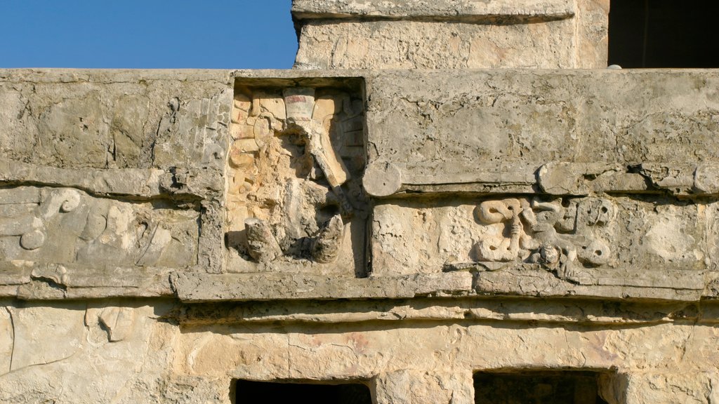 Tulum showing heritage architecture