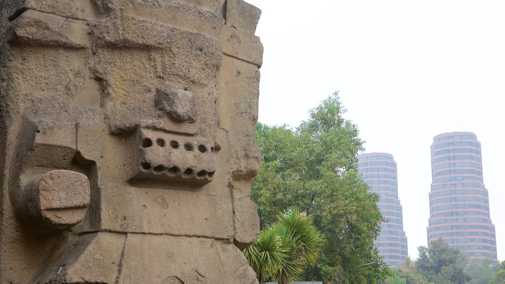 Museo Nacional de Antropología ofreciendo una estatua o escultura