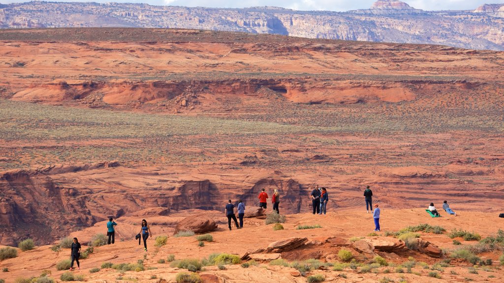 Horseshoe Bend mostrando paisagens do deserto e paisagem