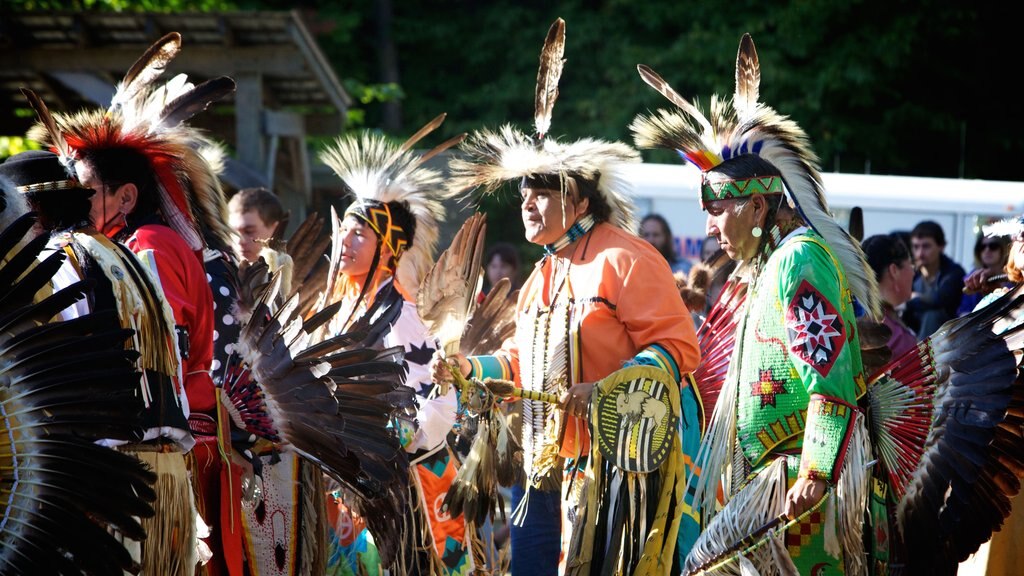 Peterborough showing performance art, indigenous culture and religious elements