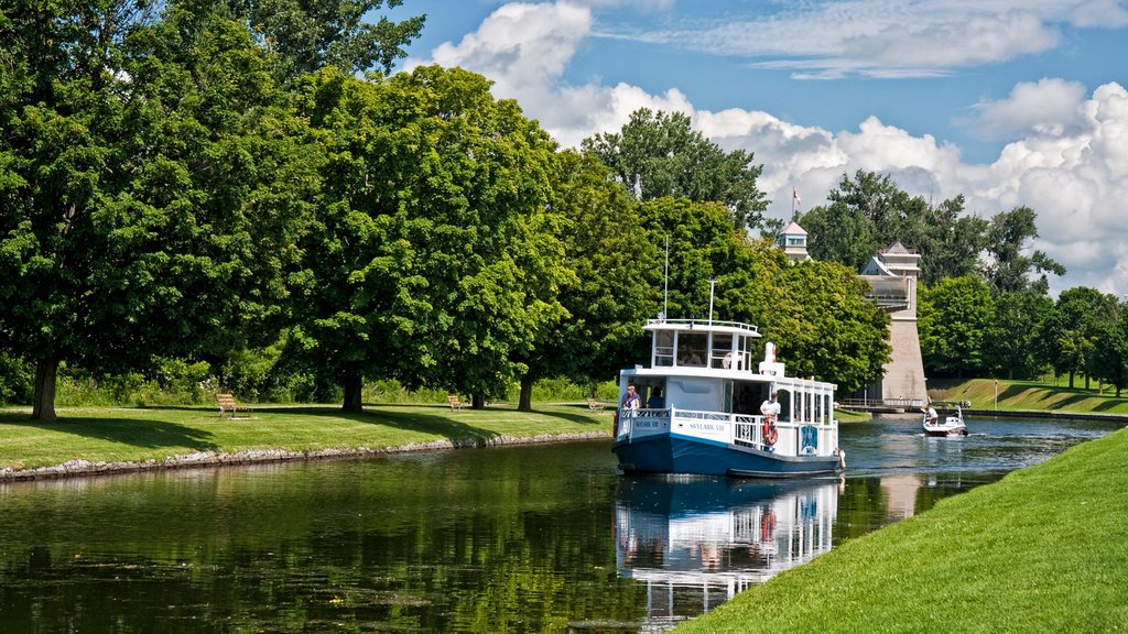 Peterborough showing boating and a river or creek