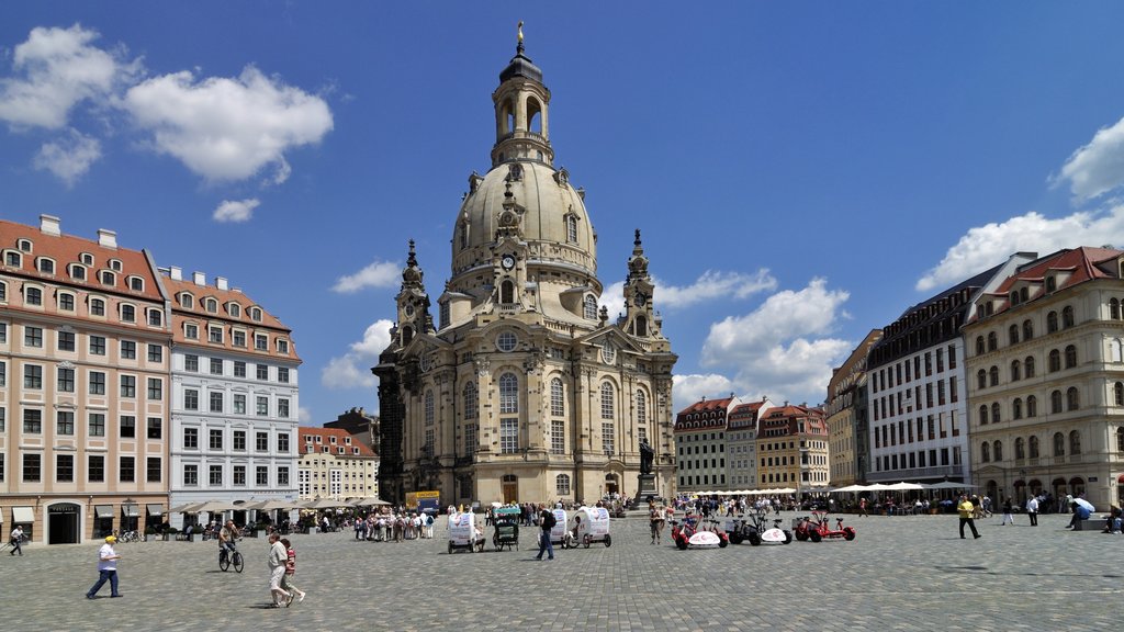 Church of Our Lady which includes a square or plaza